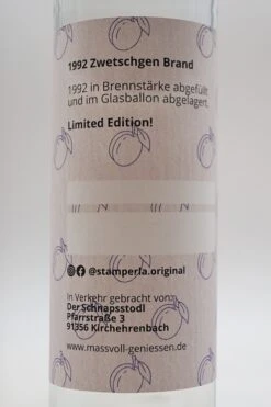 1992 Zwetschgenbrand -Getränke Verkaufsgeschäft 1992Zwetschgenbrand3