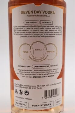 Seven Day Vodka Passionfruit And Vanilla -Getränke Verkaufsgeschäft dsc01242