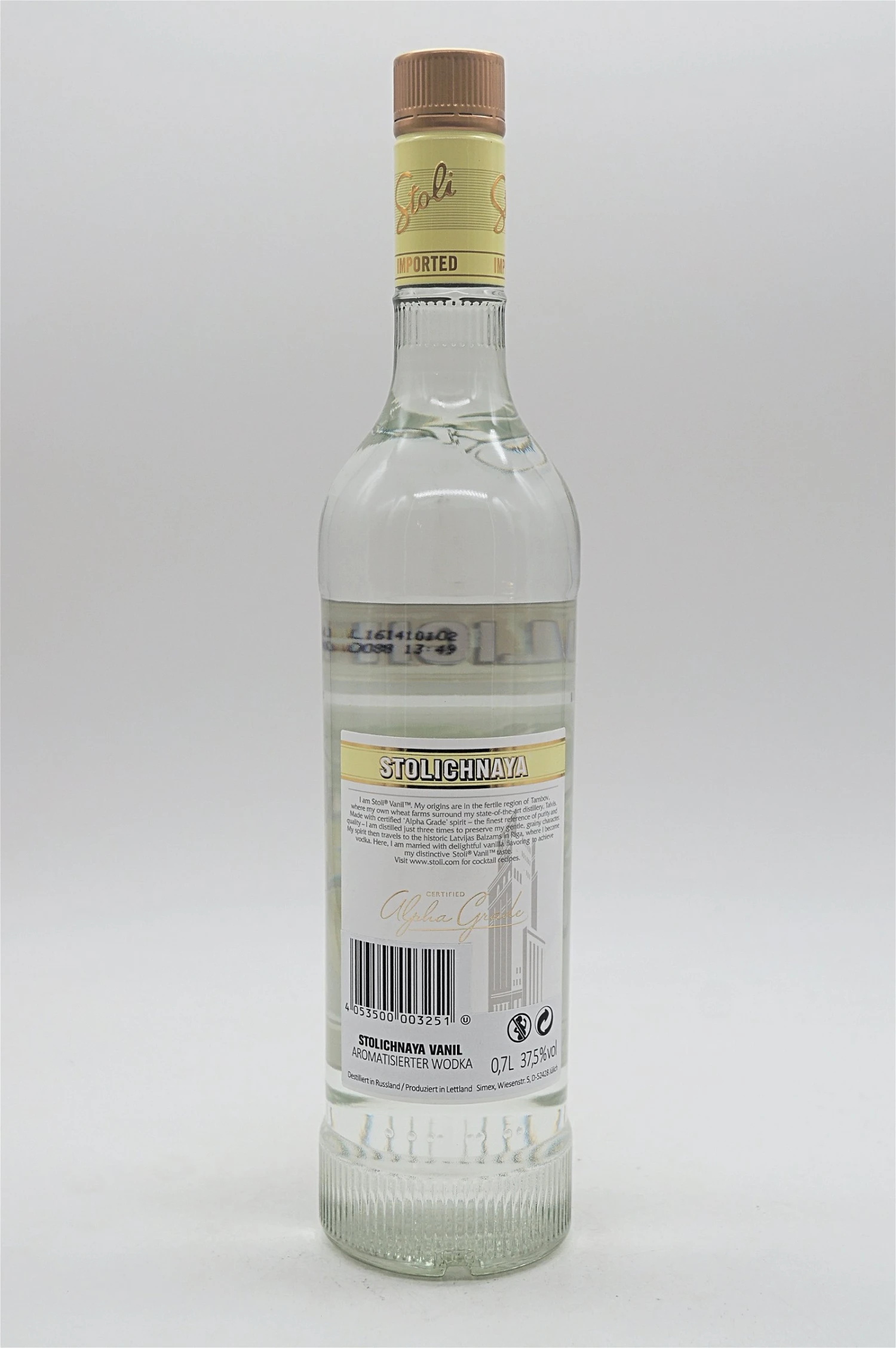 Vodka Stoli Vanil 4 Vodka Stoli Vanil – Bild 2