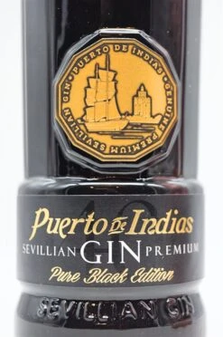 Sevillian Premium Gin Black -Getränke Verkaufsgeschäft dsc08605