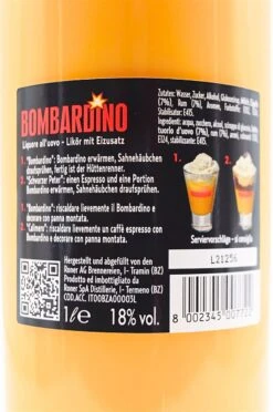 Bombardino Eierlikör Mit Rum -Getränke Verkaufsgeschäft dsc09558