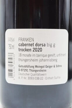 Big G Cabernet Dorsa 2020 10 Big G Cabernet Dorsa 2020 -Getränke Verkaufsgeschäft gsbigg4